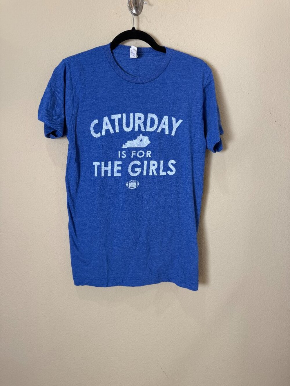 University of Kentucky Caturday Football Tee T Shirt Top Size Small